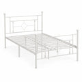 Metallbett Weiß 140 x 200 cm