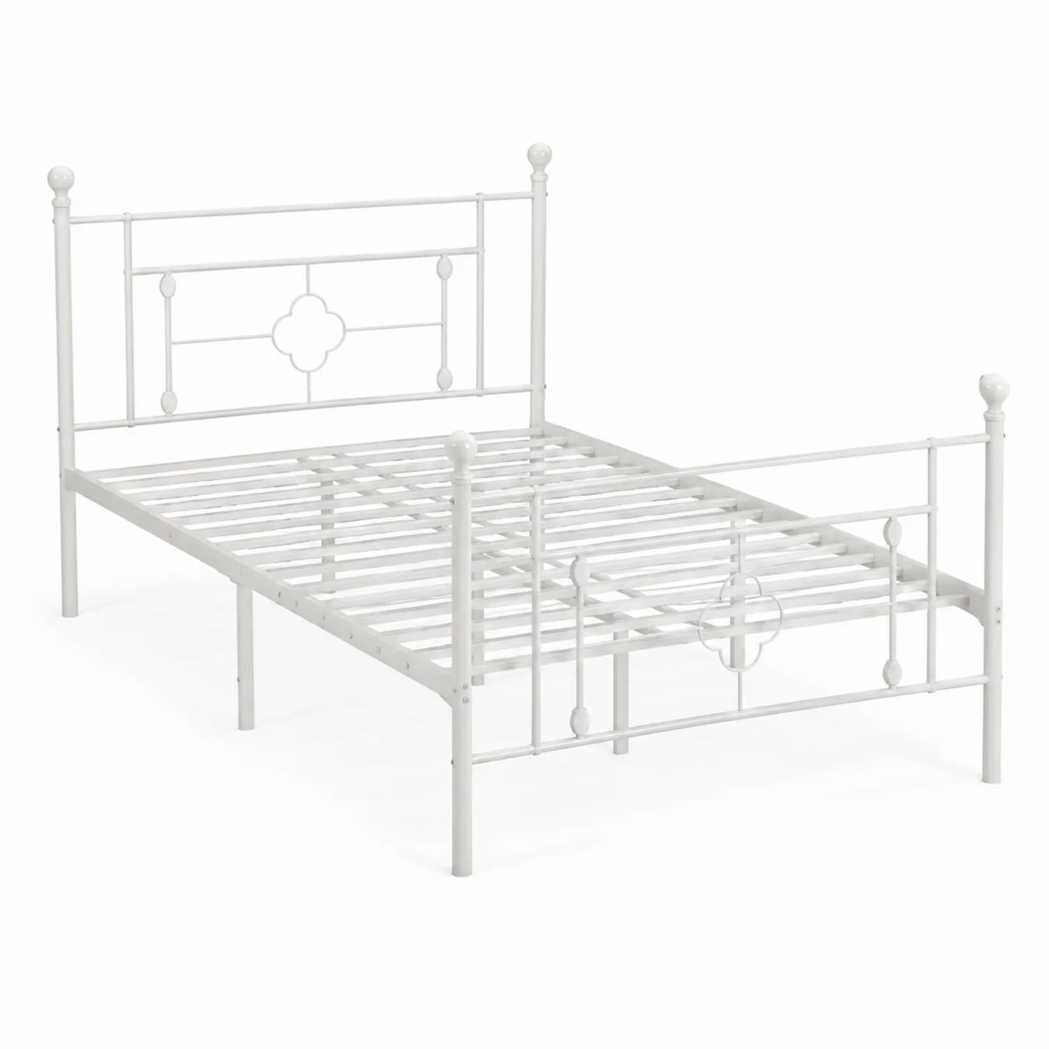Metallbett Weiß 140 x 200 cm